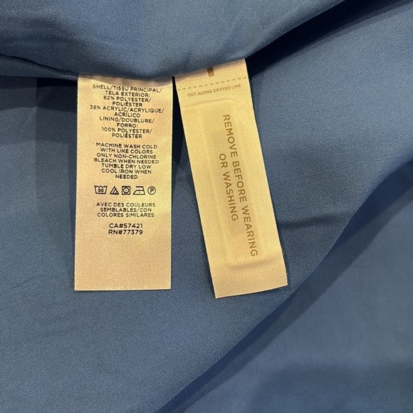 New ANN TAYLOR Lapis Bluebird Fringe Tweed Blazer Size 6 - Picture 6 of 9